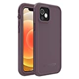 LifeProof FRE Series Waterproof Case for iPhone 12 (ONLY)- Ocean Violet (Berry Conserve/Dusty Lavender), Purple, 77-82147