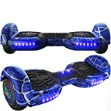 Emaxusa Hoverboard Self Balancing Scooter 6.5" Two-Wheel Hoverboards with Bluetooth Speaker and LED Lights Electric Scooter for Kids and Adult, UL Safety Certified (Blue)