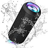 Ortizan Portable Bluetooth Speaker, IPX7 Waterproof Wireless Speaker with 24W Loud Stereo Sound, Outdoor Sport Speakers with Bluetooth 5.0, 30H Playtime,66ft Bluetooth Range,TWS Pairing for Home,Party